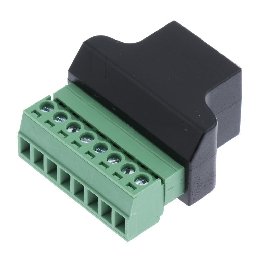 Premium   Female to 8 Pin Screw Terminal Connector Adapter