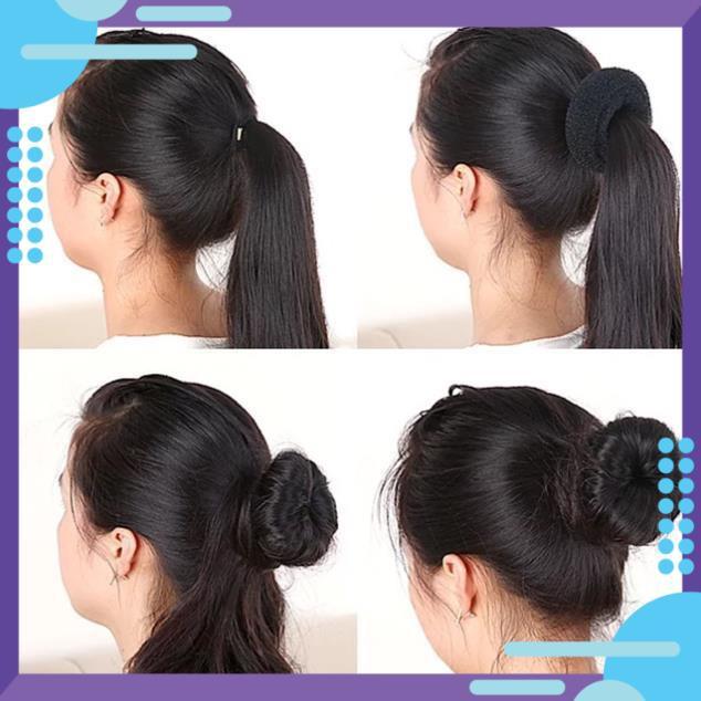 Combo 2 búi donut loại nhỏ và kẹp chữ u
