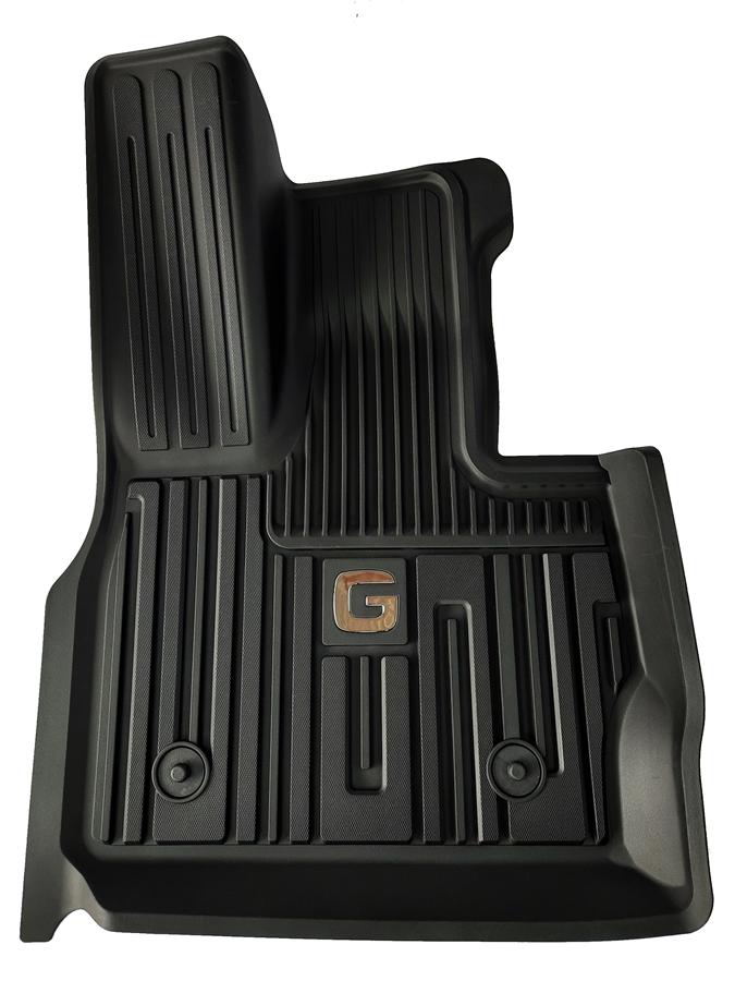 Thảm lót sàn Mercedes G Nhãn hiệu Macsim 3W chất liệu nhựa TPE đúc khuôn cao cấp - màu đen