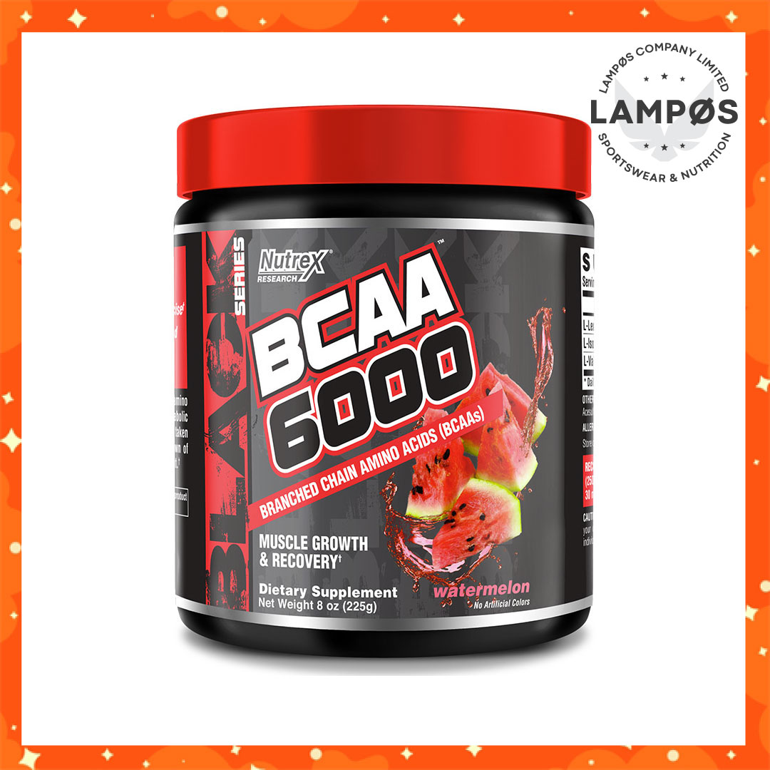 Thực phẩm hỗ trợ tăng trưởng cơ bắp Nutrex Research BCAA 6000 - Tăng hiệu suất phục hồi nhanh - 30 liều dùng