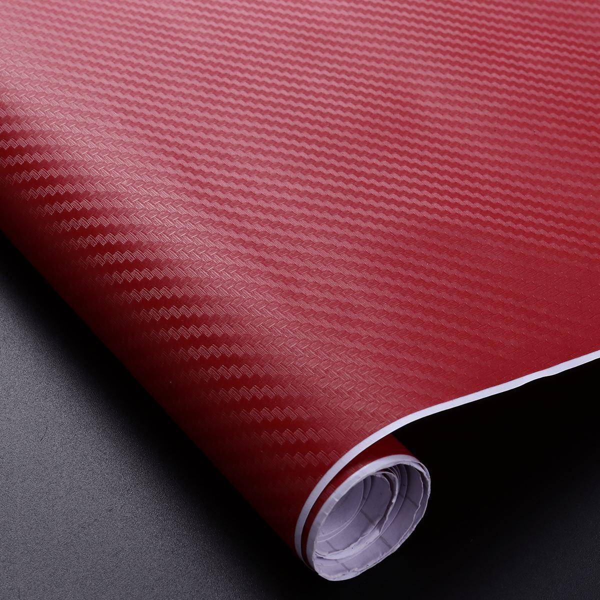 New 30cm*127cm DIY 3D Carbon Fiber Vinyl Car Wrap Sheet Roll Film Car Styling Motorcycle Car Stickers Decal Car Accessories A20