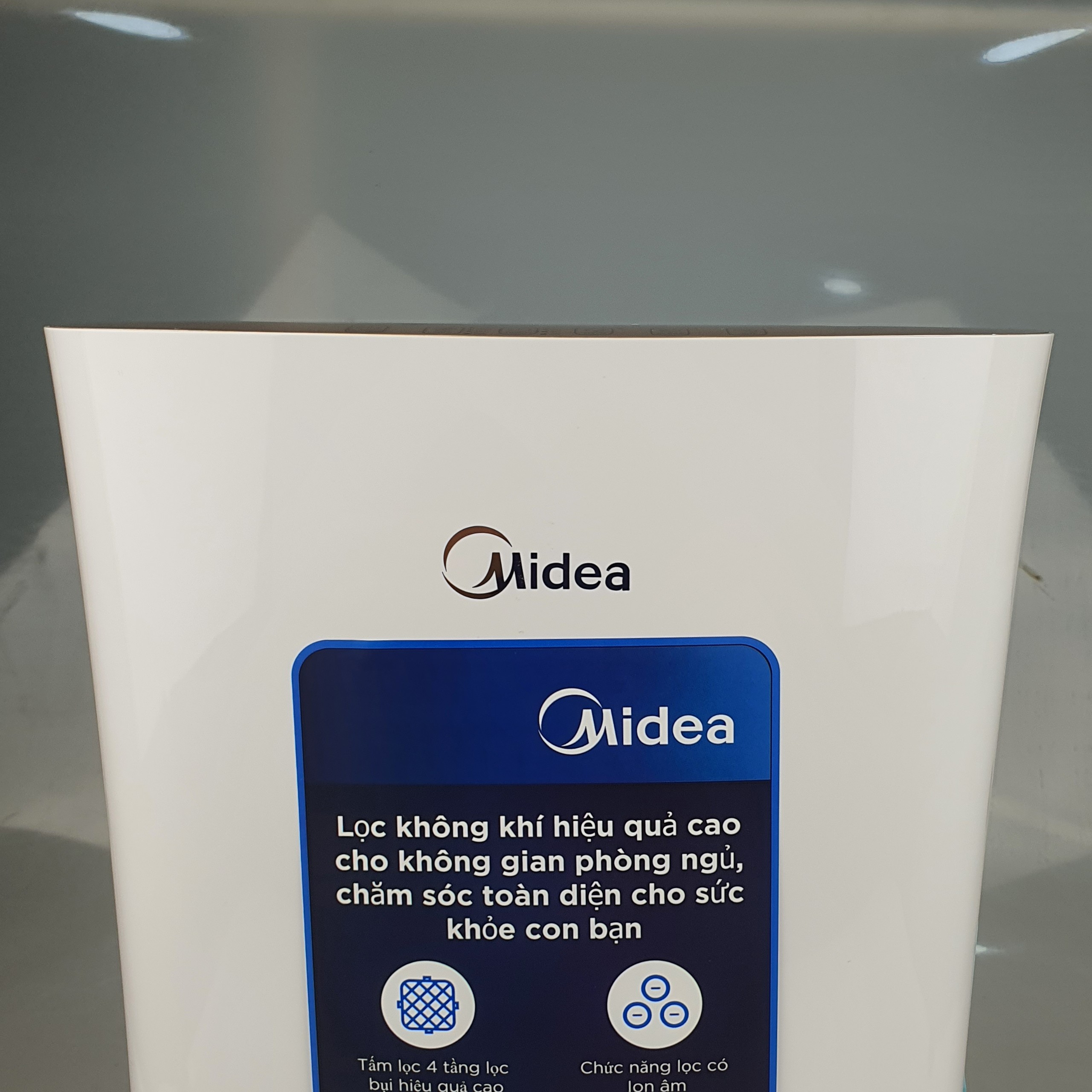 Máy Lọc Không Khí Midea MAP-210GC46 Lọc Mùi Khói Thuốc,Bụi,Phấn Hoa Cho Diện Tích Phòng 20m2 - 28m2 - Hàng Chính Hãng