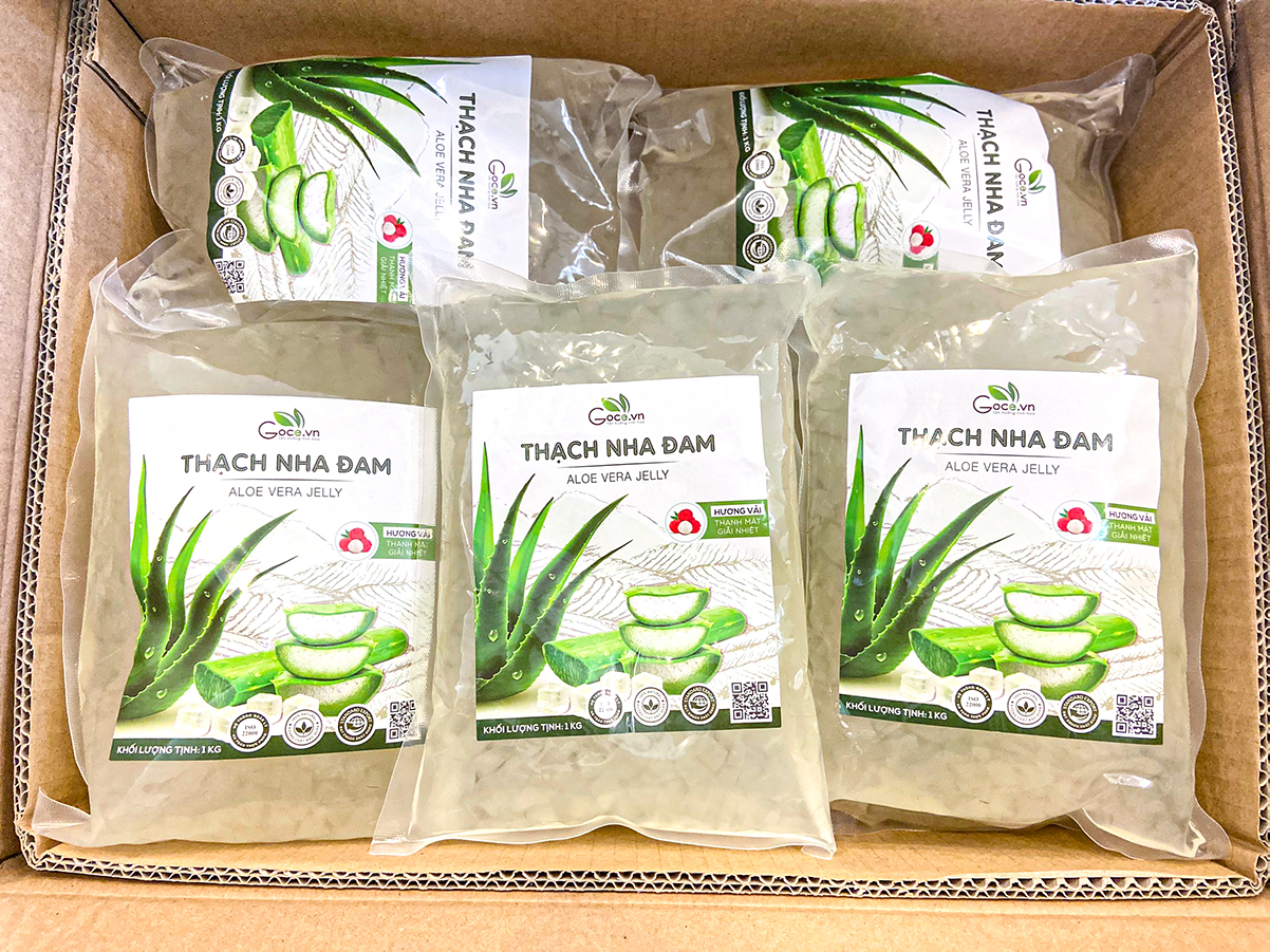Thạch nha đam hương vải Goce - Túi 1kg