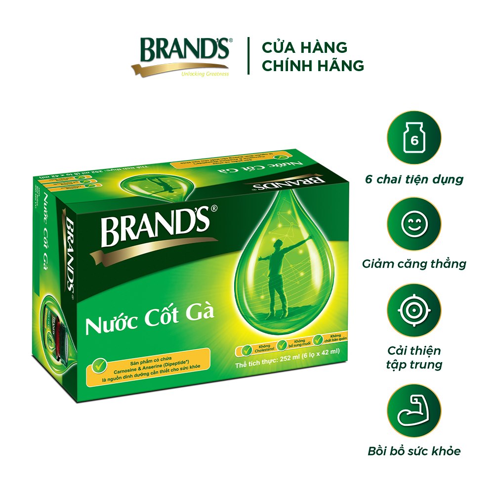 Combo 5 Nước cốt gà BRAND'S Vị Truyền Thống (42 ml x 30 lọ)