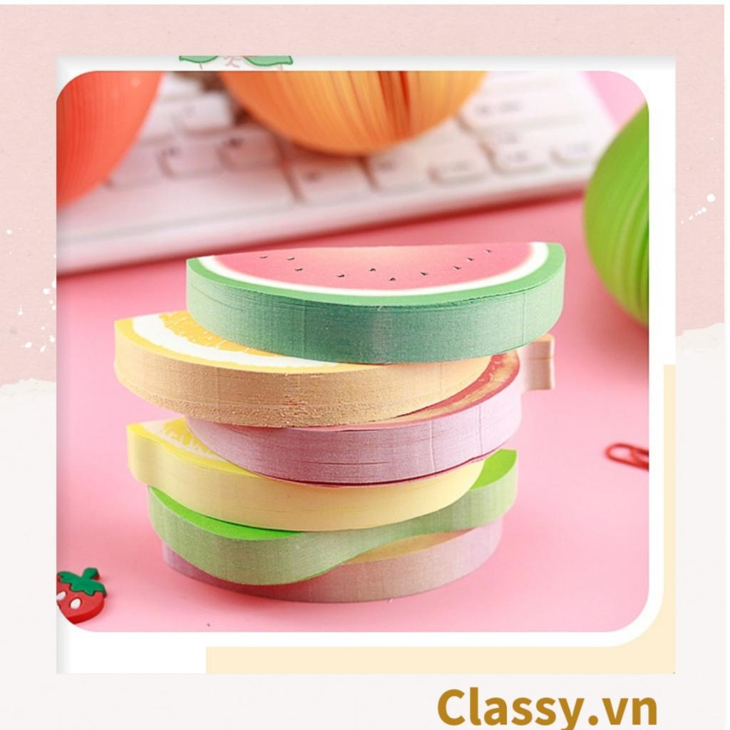 Giấy ghi chú Classy Post-It hình trái cây táo, lê, đào sáng tạo, dễ thương PK476