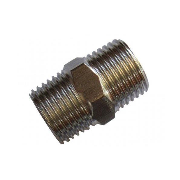Combo 10 Kép inox ren ngoài, nối inox ren ngoài sáng bóng