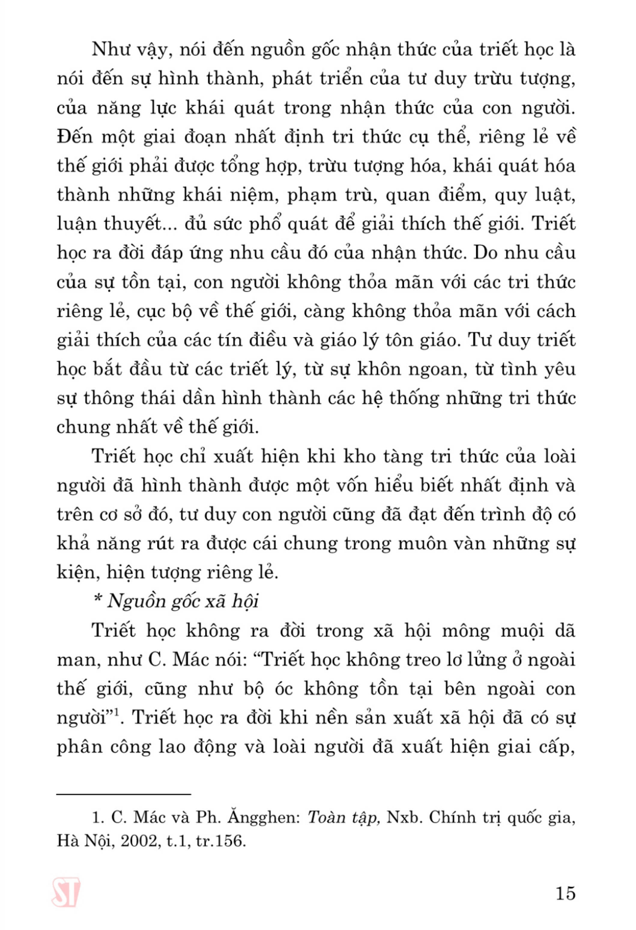 Giáo trình Triết học Mác - Lênin (Dành cho bậc đại học hệ không chuyên lý luận chính trị) - bản in 2024