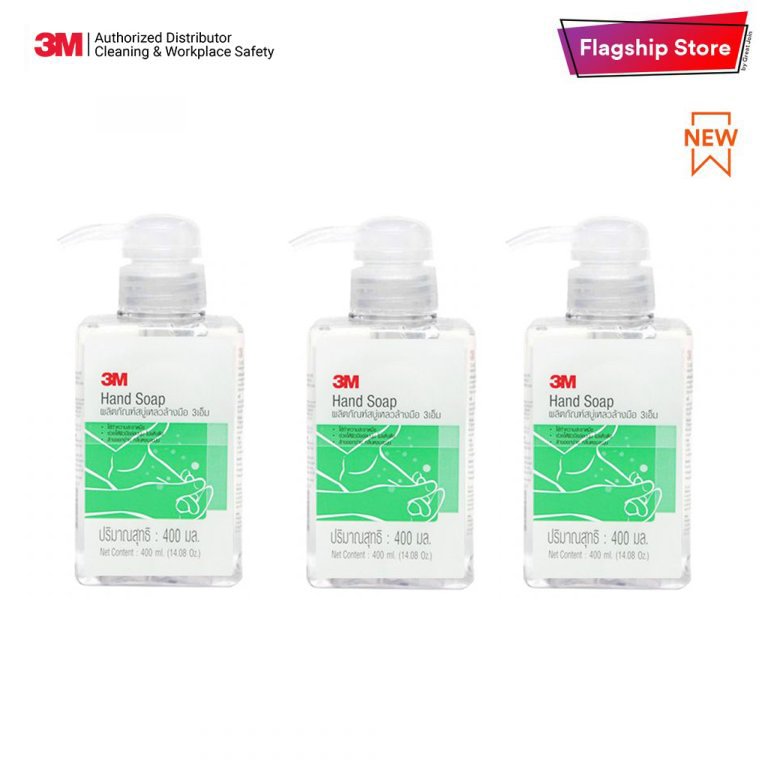 Combo 3 Chai Nước Rửa Tay Diệt Khuẩn 3M Hand Soap 400ml