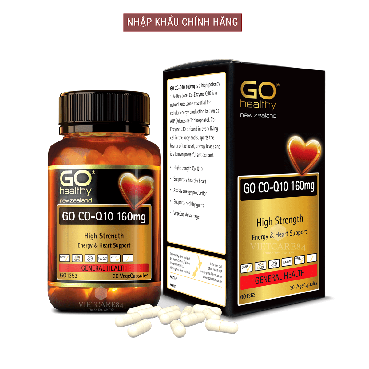 Bộ sản phẩm nhập khẩu chính hãng giúp tăng cường sinh lực, tăng sinh lý nam, làm chậm quá trình mãn dục nam gồm: Viên uống tăng cường sinh lý nam GO MAN PLUS và viên uống bổ tim GO CO Q10 160mg