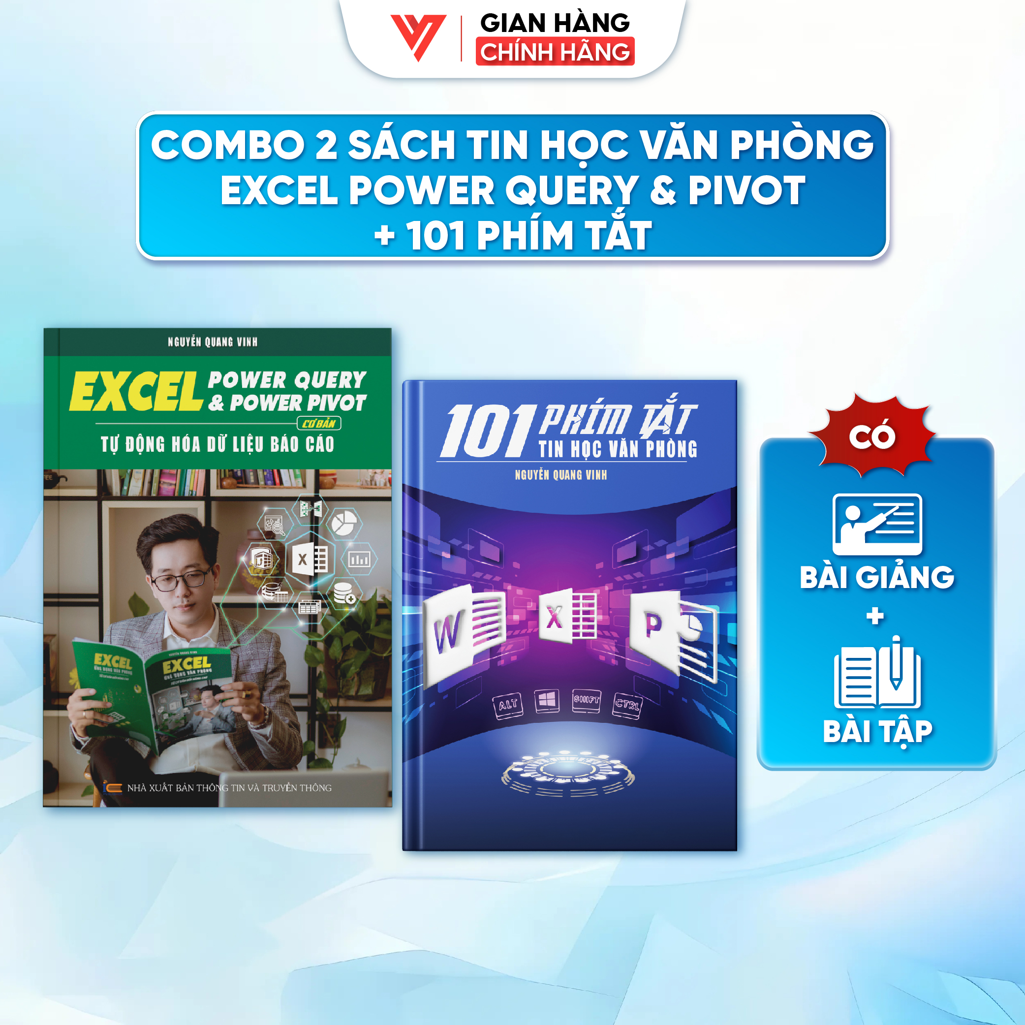 Bộ Sách Excel Power Query, Pivot và 101 Phím Tắt Bí Quyết Làm Chủ Excel Ứng Dụng Tin Học Văn Phòng Nâng Cao
