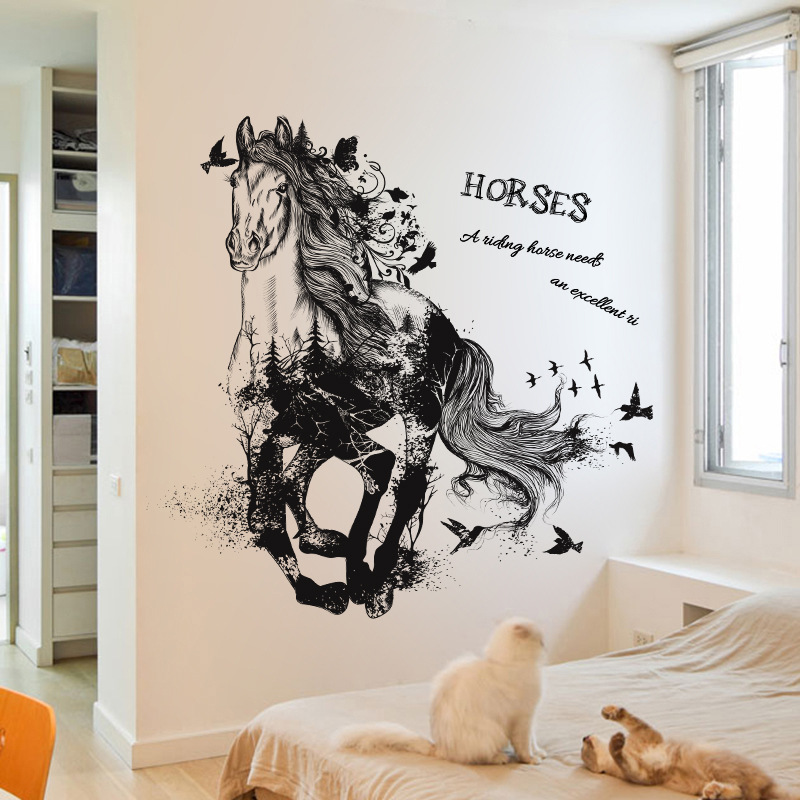 Decal dán tường Horse XL8346