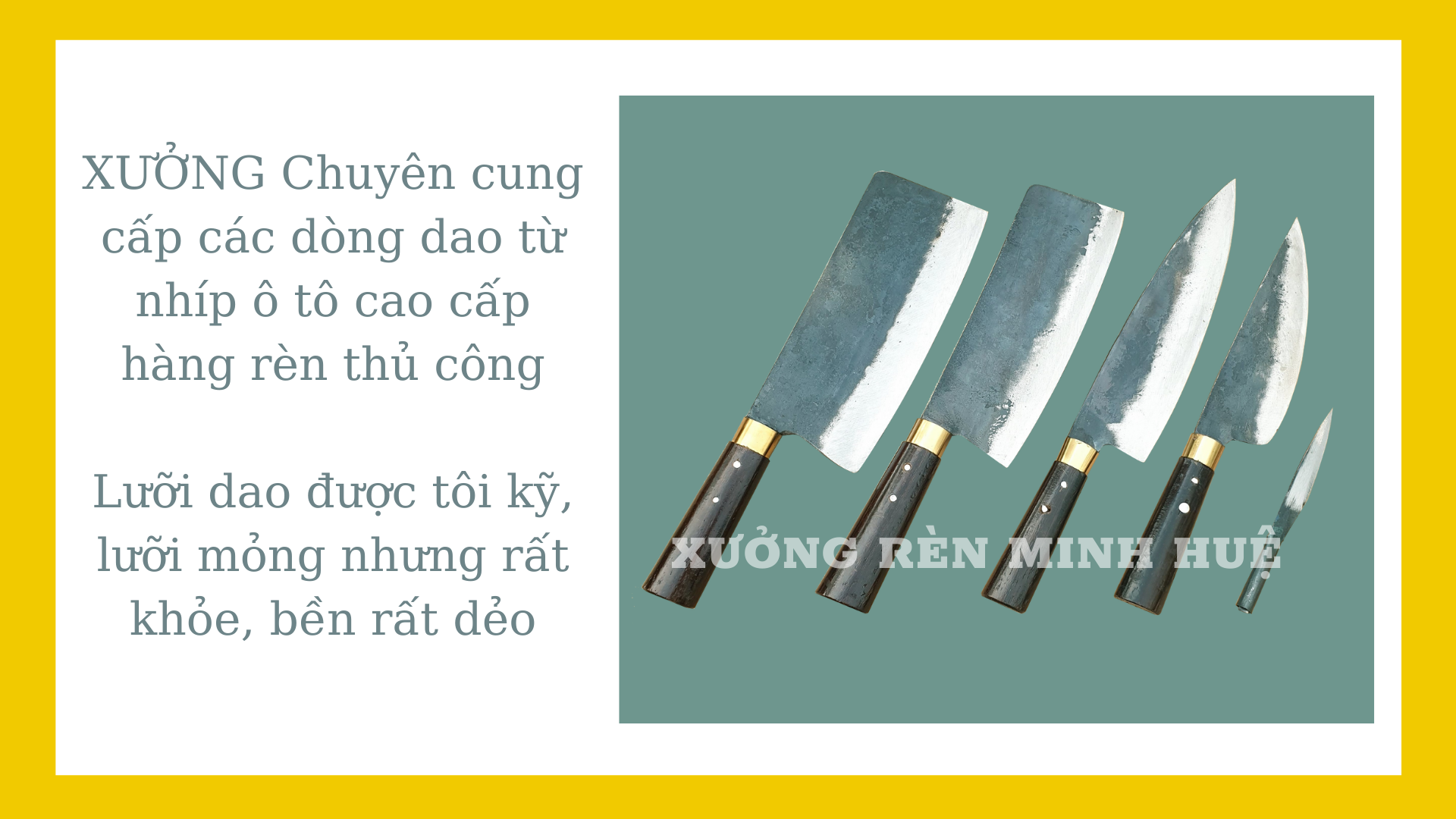 Bộ dao bếp nhíp oto cao cấp