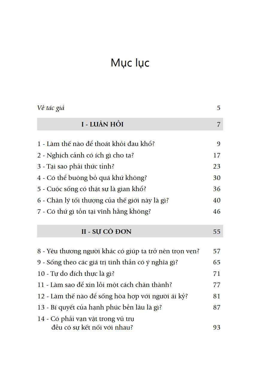 Sách Sống Trong Cõi Vô Thường