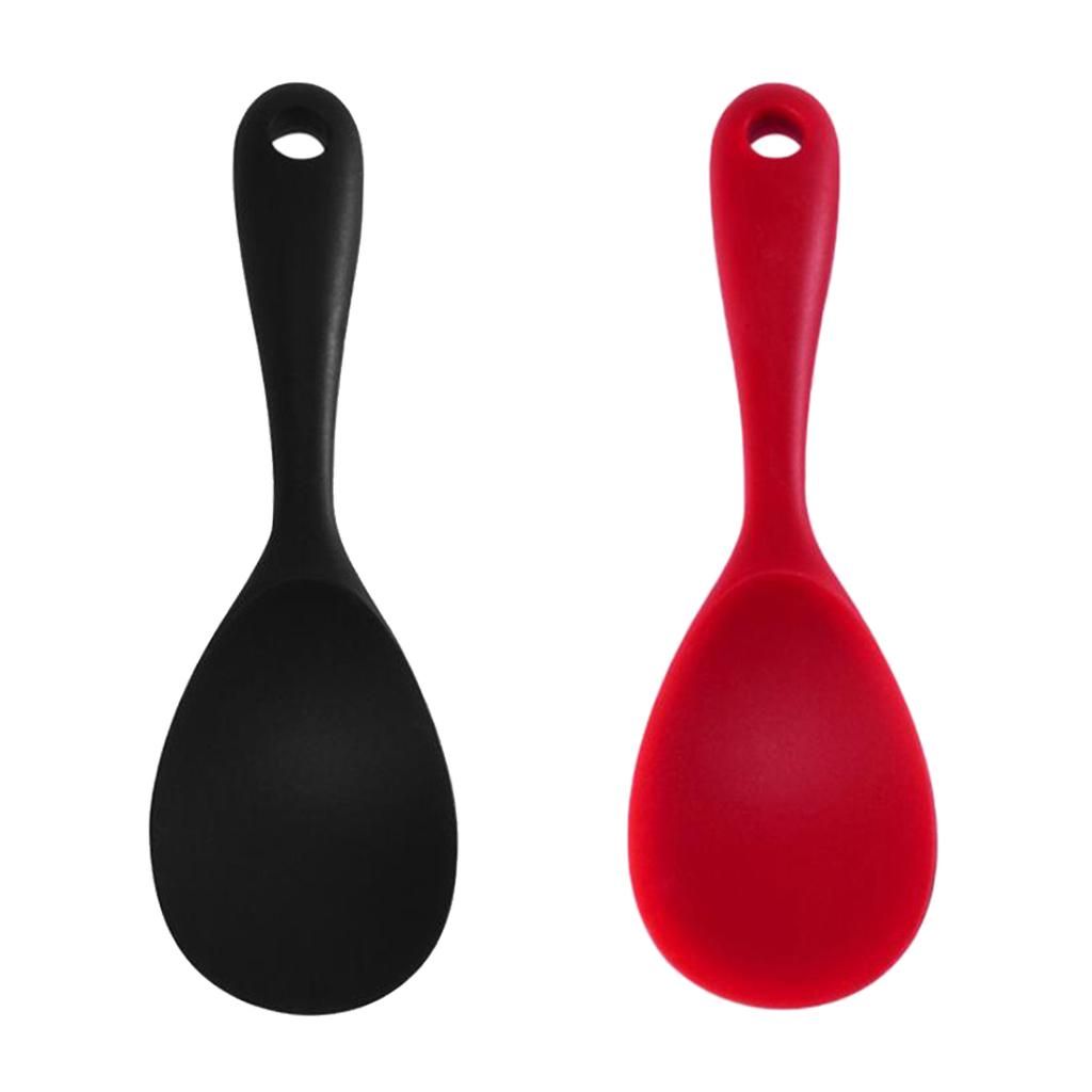Silicone Non-Stick Rice Paddle Rice Spoon For Home/Outdoor Camping BBQ