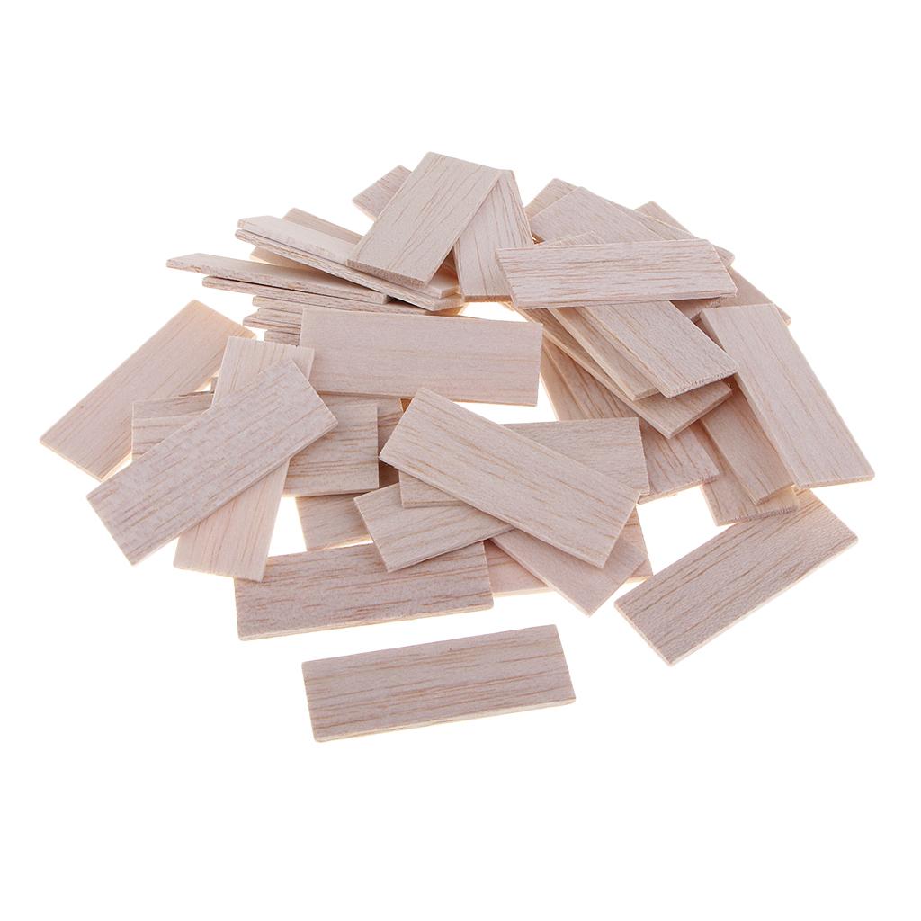 Natural Round Balsa Wood Woodcraft Flat Sticks Dowel