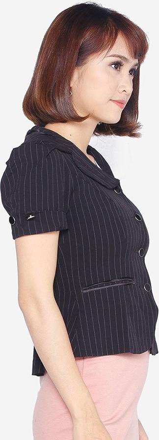 Áo Vest Nữ ADH0223DKE - Đen kẻ (Size