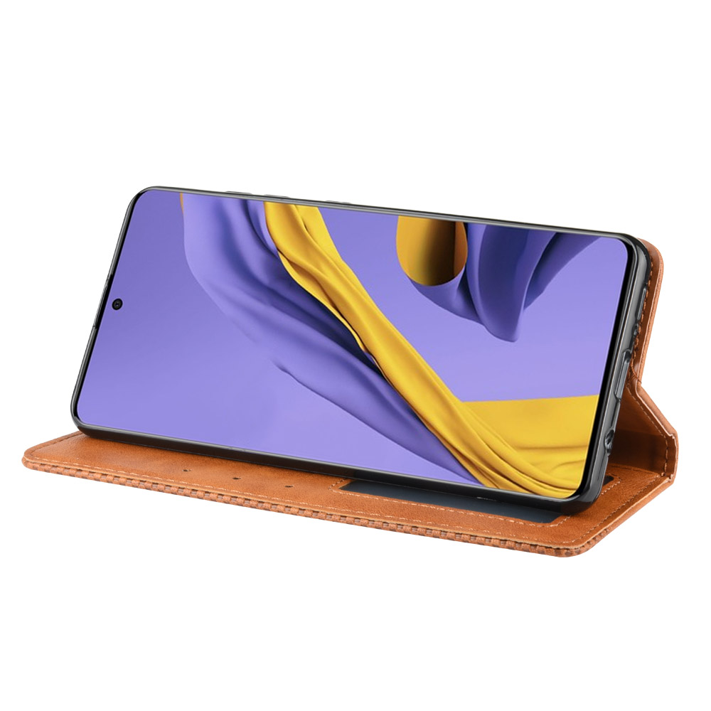 Bao da ví, nam châm dành cho samsung galaxy  A71 Leather Fashion 