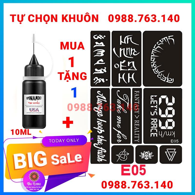 Hình Xăm Tạm Thời mã E05 tặng 1 lọ mưc xăm