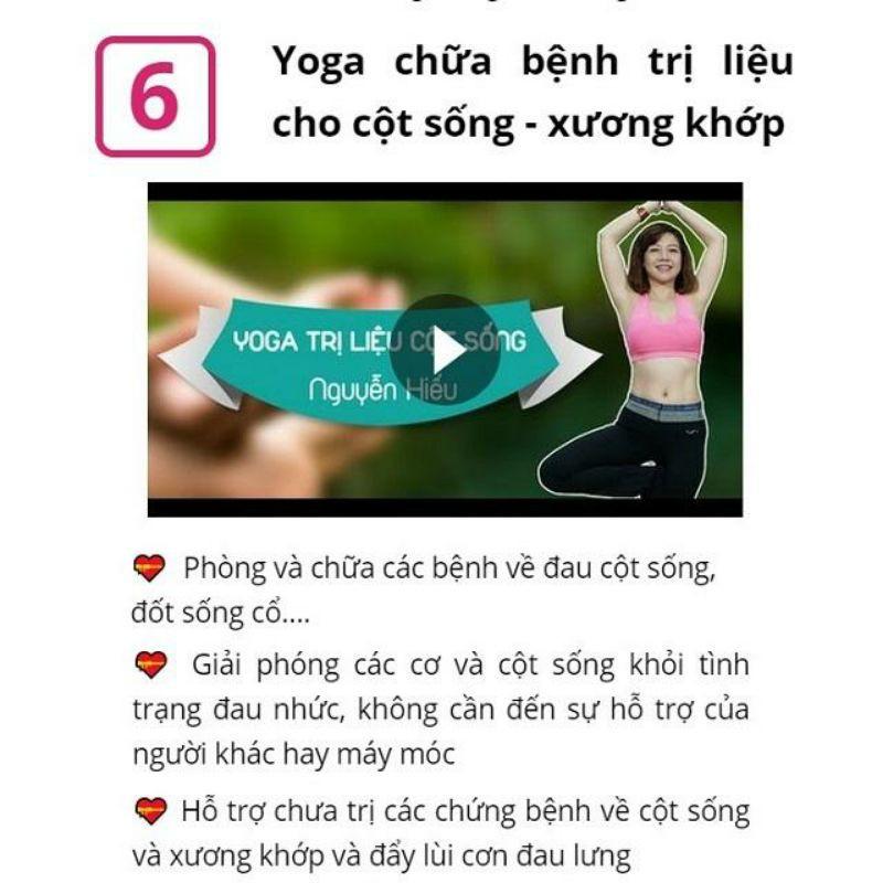 Trọn bộ 6 khóa học YOGA ONLINE NGUYỄN HIẾU tại nhà - DA ĐẸP DÁNG XINH - Tặng khóa EATING CLEAN