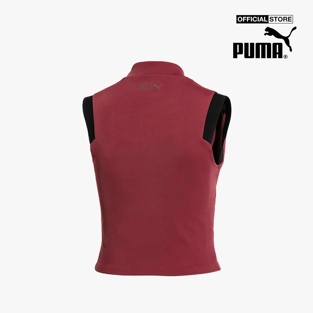 PUMA - Áo croptop nữ phối zip SG x PUMA 517907