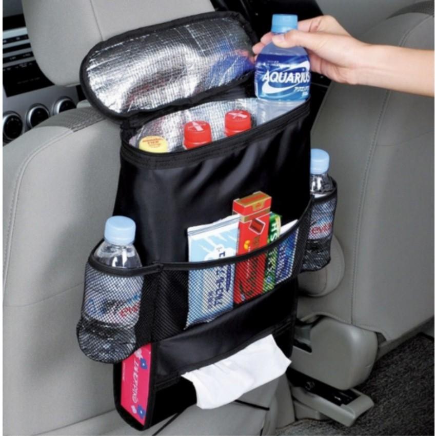 Túi đựng đồ lạnh du lịch trên ô tô TL 066A (Đen) + Tặng 1 đèn led gắn lốp đổi màu TL 131