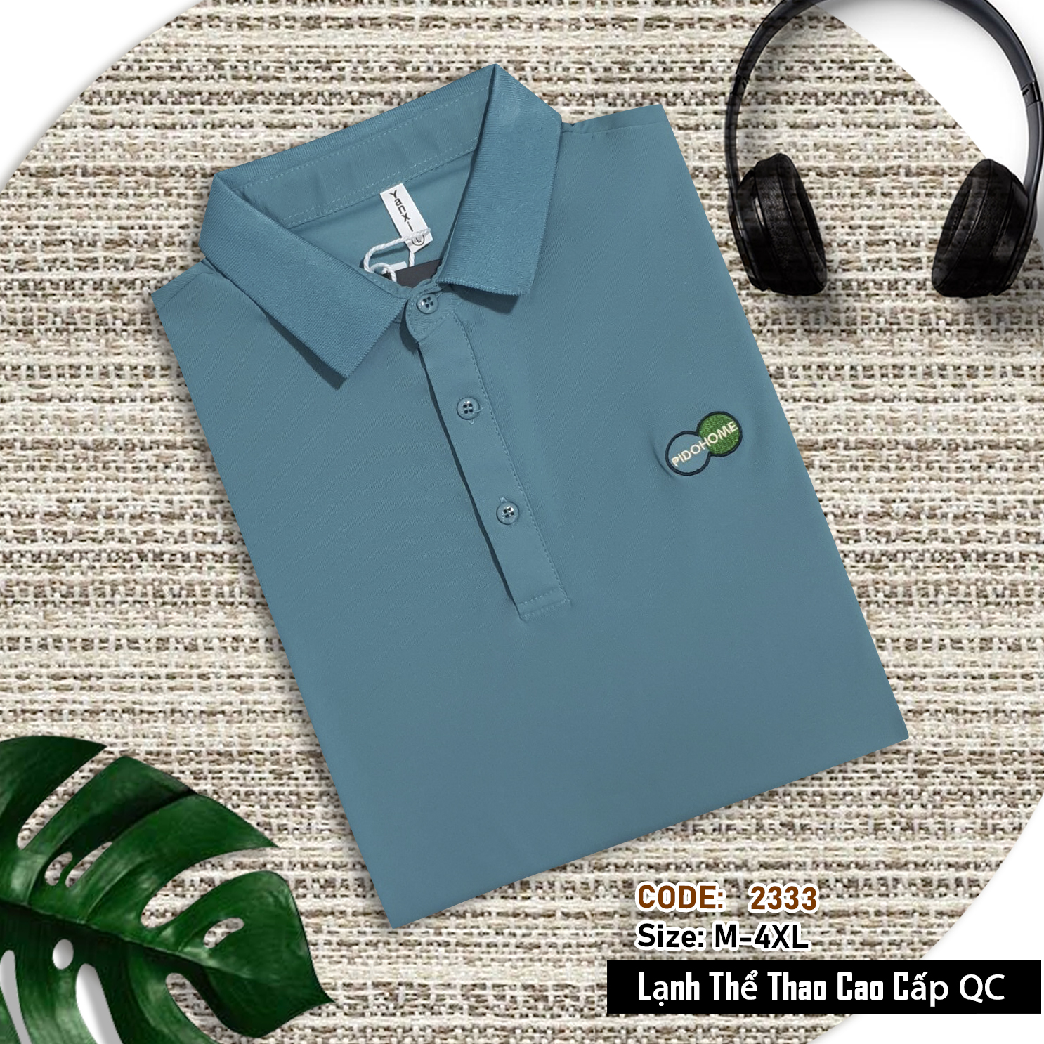 2333- Áo Polo nam tay ngắn, Áo cổ trụ nam thun lạnh cao cấp, hàng Xưởng may Vinh Thiện Phát, sỉ từ 10 cái