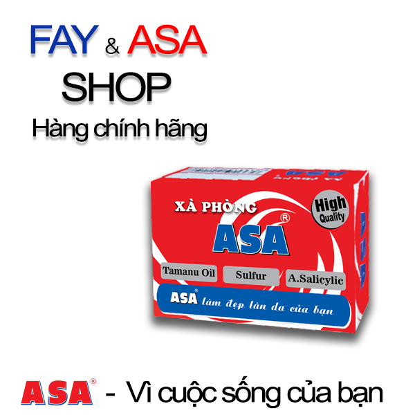 Xà phòng ASA 120g (4 bánh nhỏ) - Kháng khuẩn, hạn chế ngăn ngừa mụn, làm sạch gàu