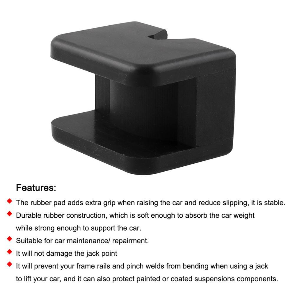 2pcs Pad Rubber Block Buffer Lifting for Universal Car