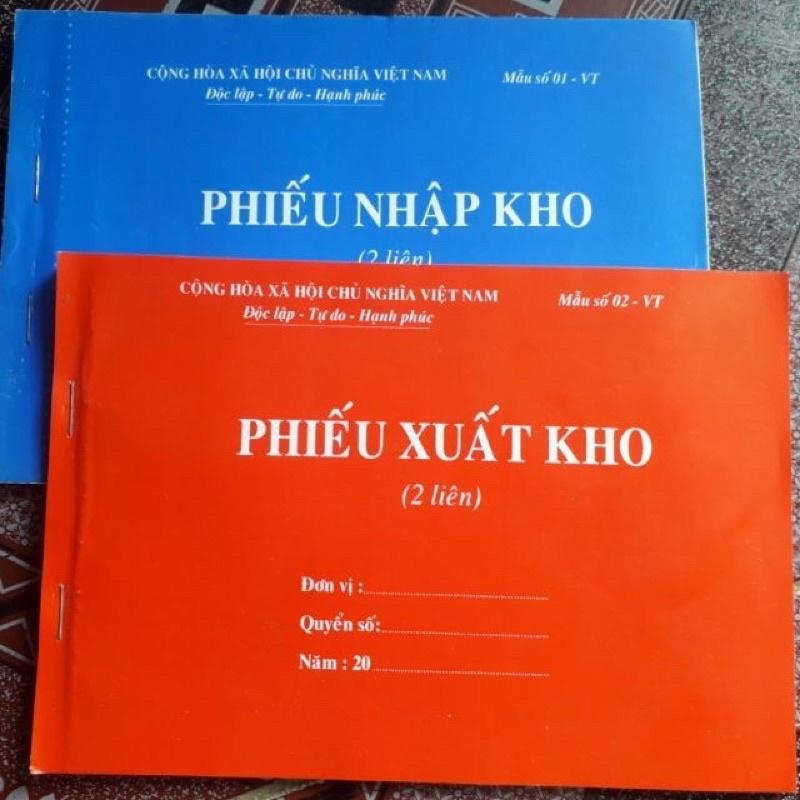 Phiếu xuất - nhập kho đủ size