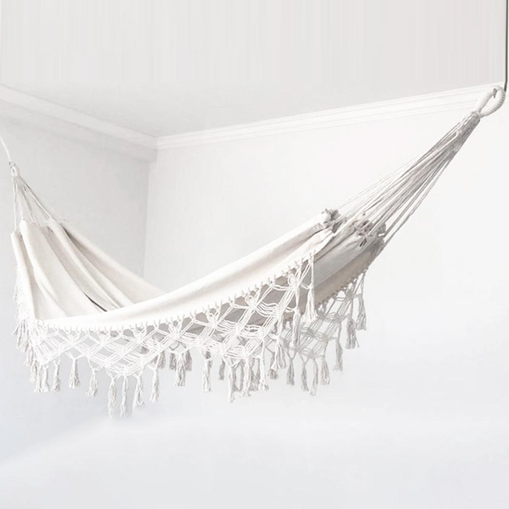 Phong Cách Bohemian Sân Vườn Ngoài Trời Tua Rua Vải Đầm Treo Đôi Võng Ghế