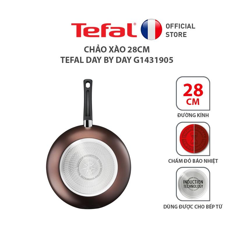 Chảo xào Tefal Day By Day 26cm, 28cm - Hàng Chính Hãng