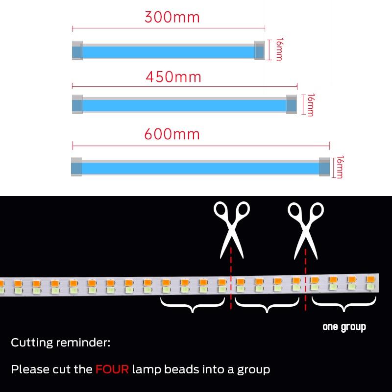 2 CÁI không thấm nước Linh hoạt phổ quát Đèn LED ô tô DRL Đèn chạy ban ngày Đèn pha chạy di động Thanh đèn LED Đèn xi nhan phanh