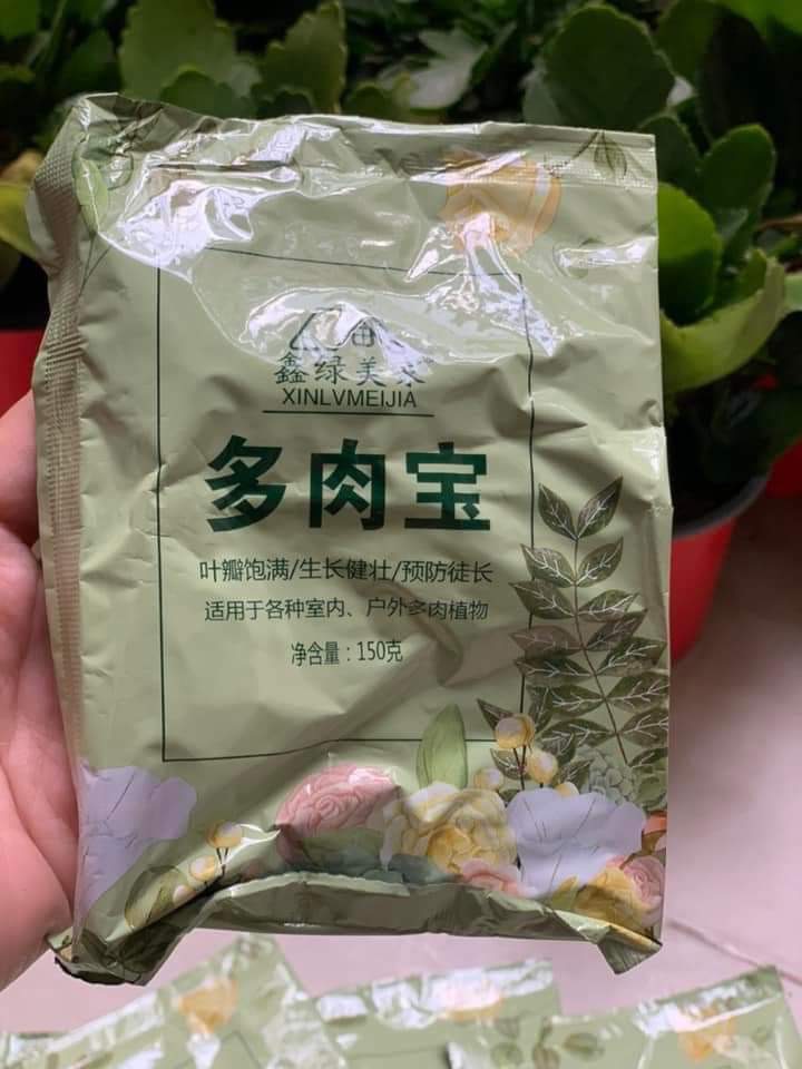 Phân bón cho sen đá xương rồng, cây kiểng túi 150g_hàng sẵn