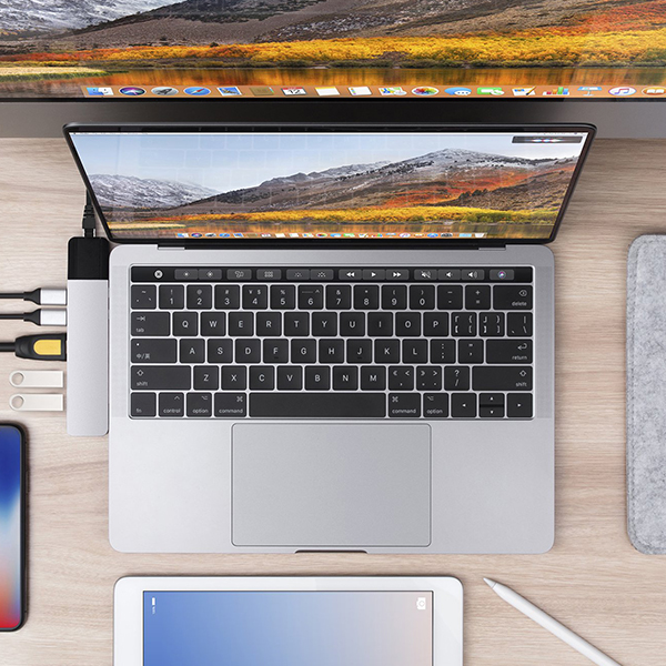 Cổng chuyển HyperDrive NET 6-in-2 Hub for USB-C MacBook PRO and MacBook Air 2018