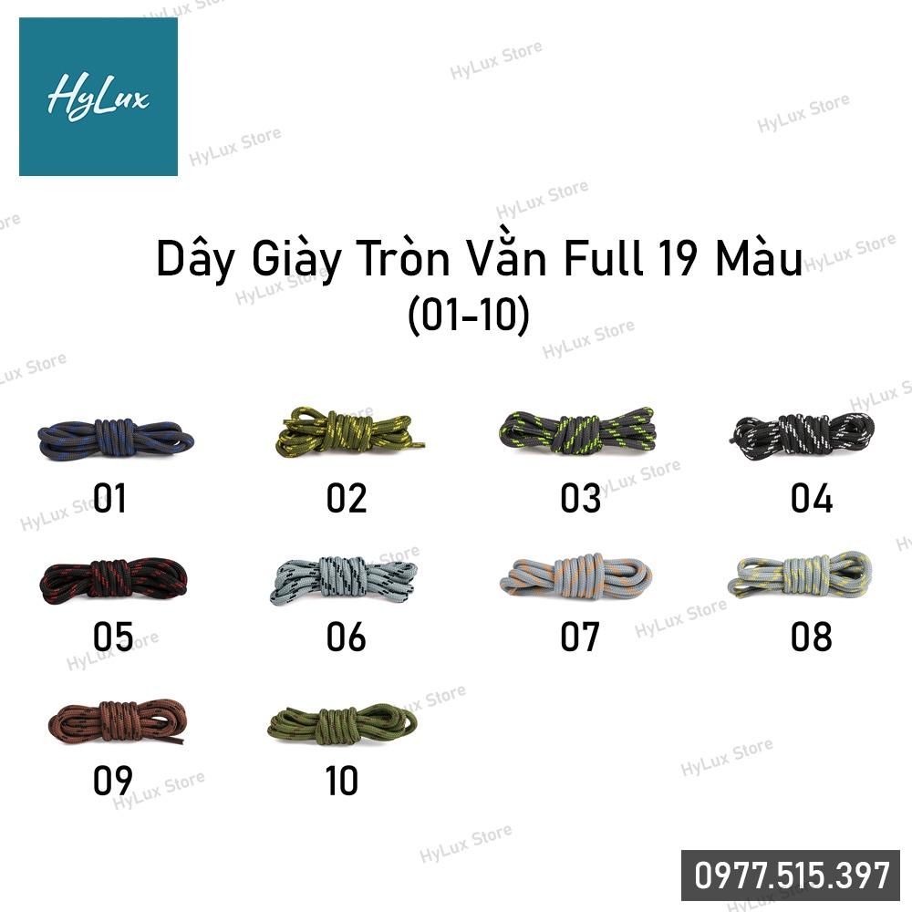 Dây Giày Tròn Yeezy, Balenciaga,... Full 19 Màu (9 màu cuối) - Dây Tròn Sọc