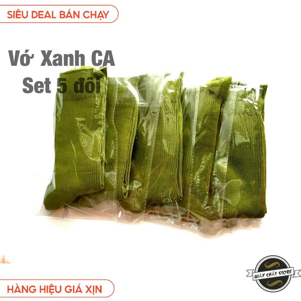 Vớ Tất Xanh cổ cao, dày dặn màu xanh nỏn chuối- xanh CA SQ BĐ MÃ SQ1