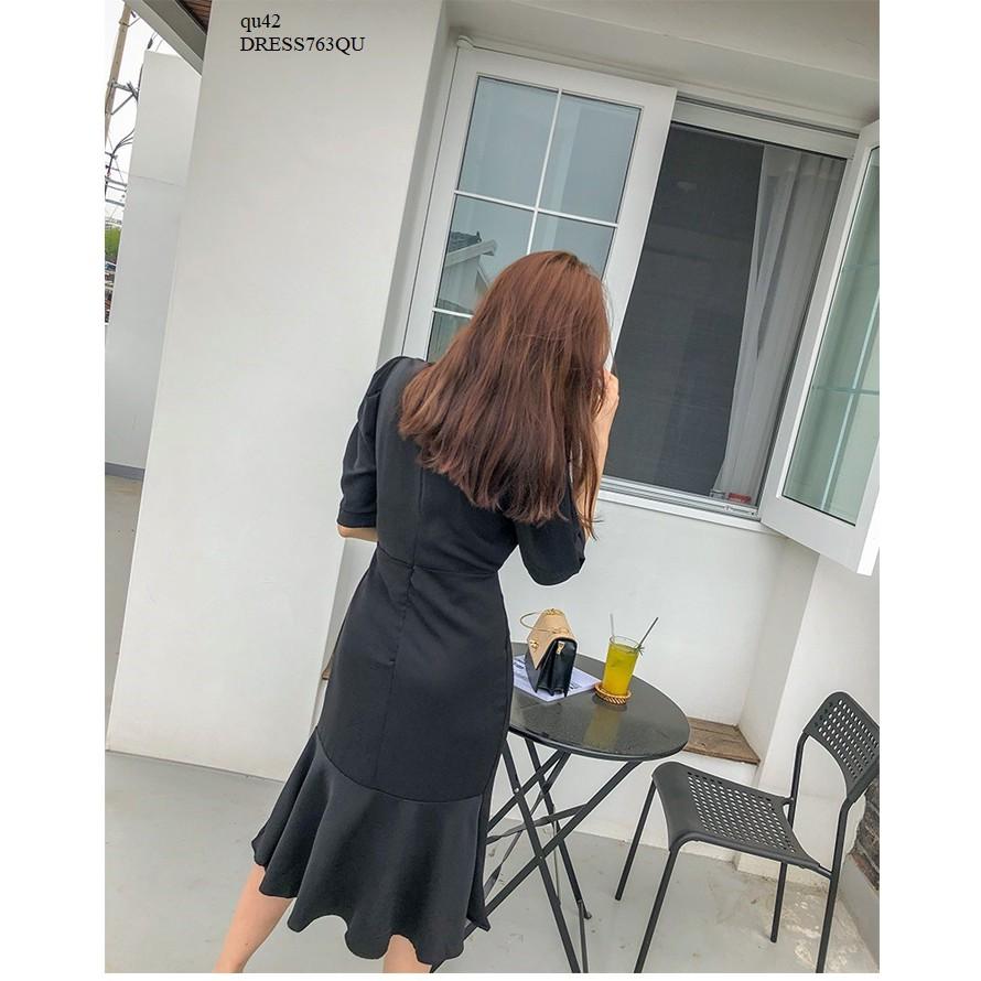 DRESS679 ĐẦM ĐUÔI CÁ TAY LỠ