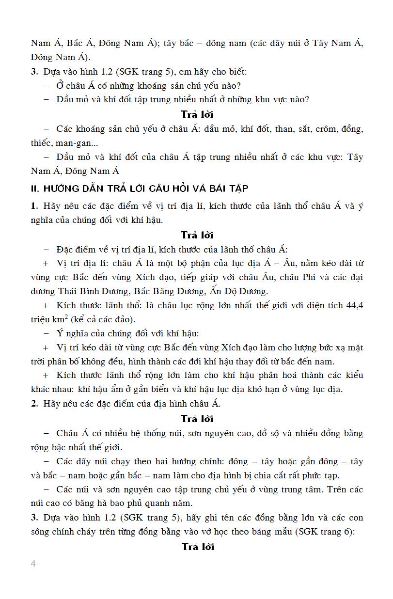 Giải Bài Tập Địa Lí 8