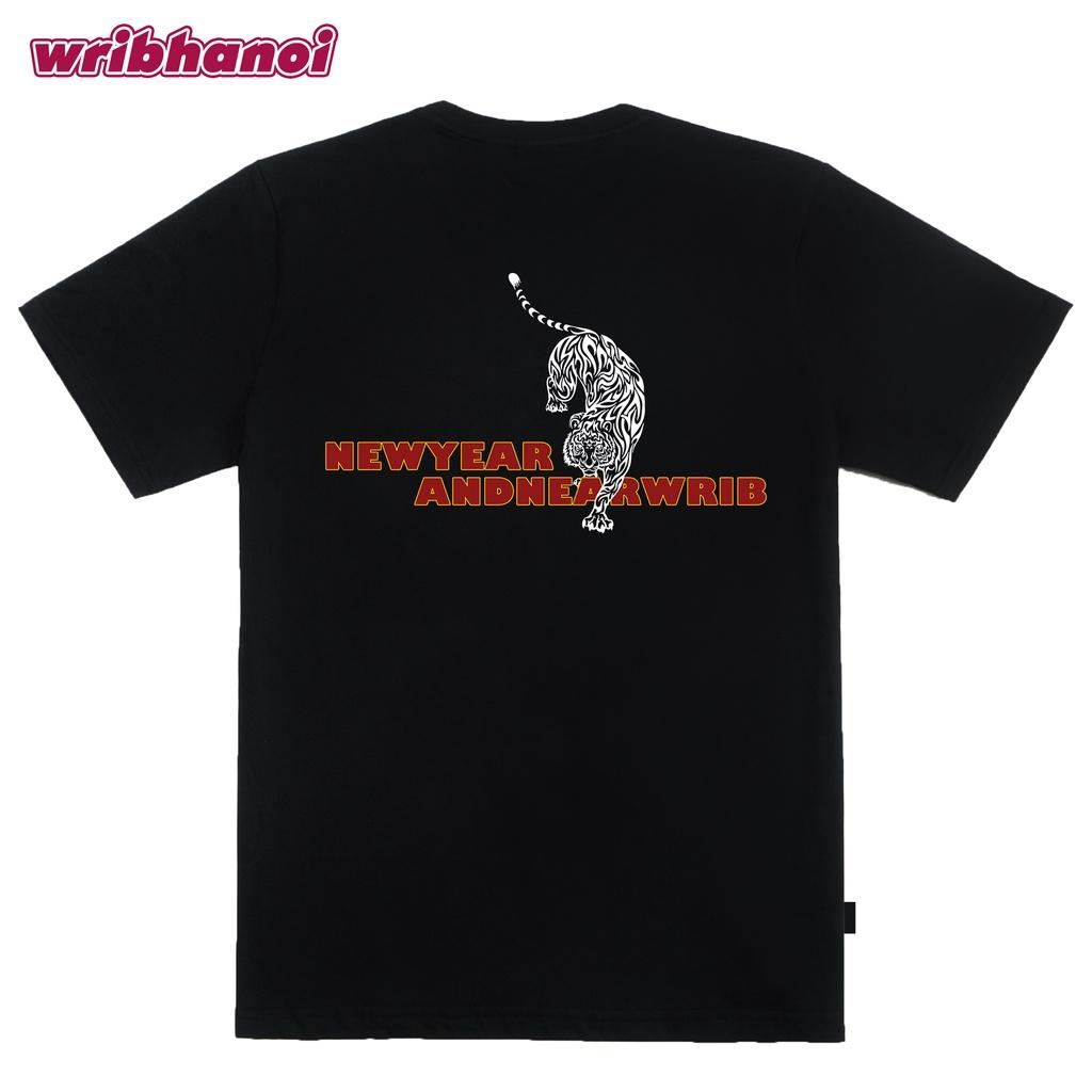 Áo thun wrib lì xì tết 100% cotton kèm mã QR