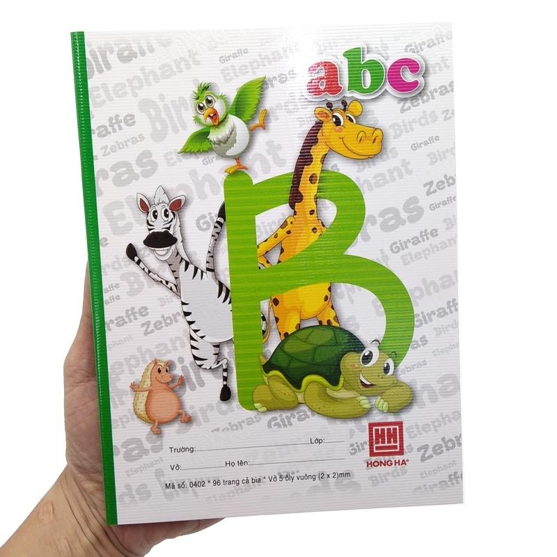 Combo 5 Vở Class ABC - 5 Ô Ly 96 Trang ĐL 100g/m2 - Hồng Hà 0402 (Mẫu Màu Giao Ngẫu Nhiên)