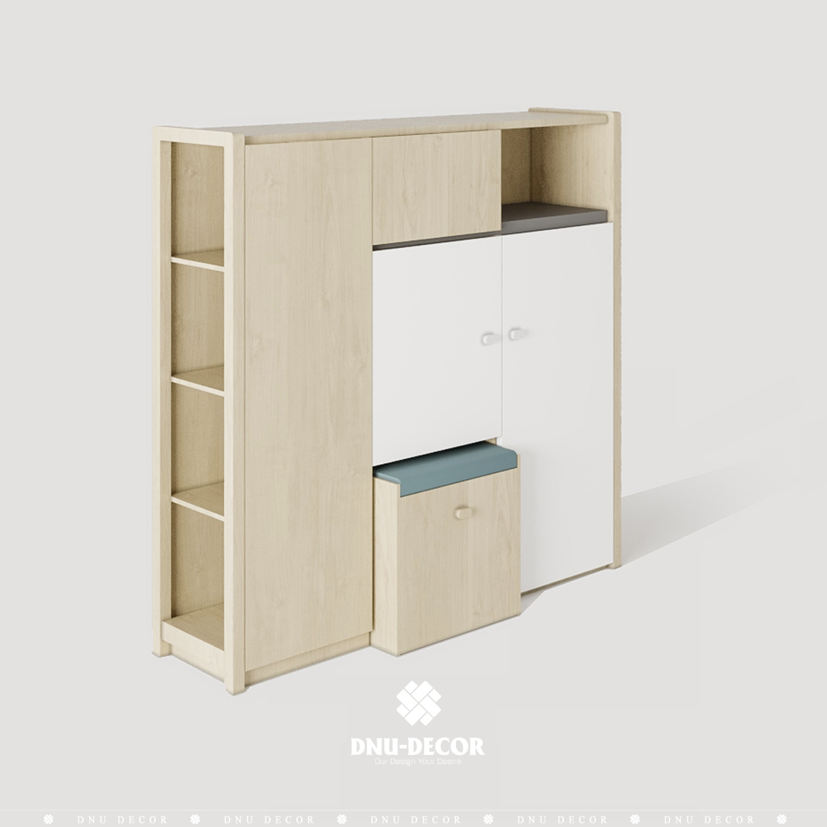Tủ giày Tetris gỗ MDF phong cách Hiện đại/Tối giản/Bắc Âu/Countryside/Taiwan