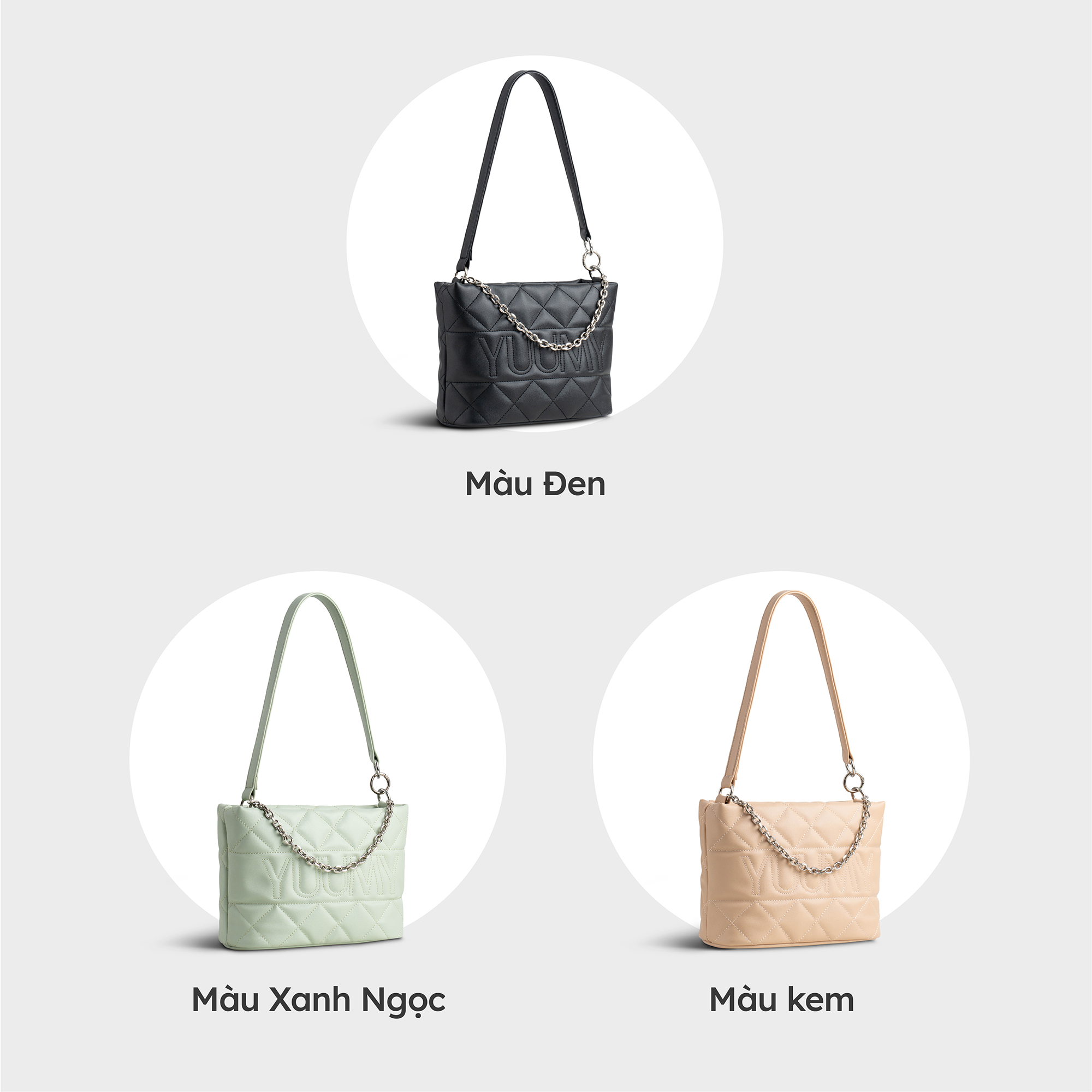 Túi Yuumy ( Thời trang nữ dập chỉ size 21 - Túi đeo vai da Seasand YN219 )