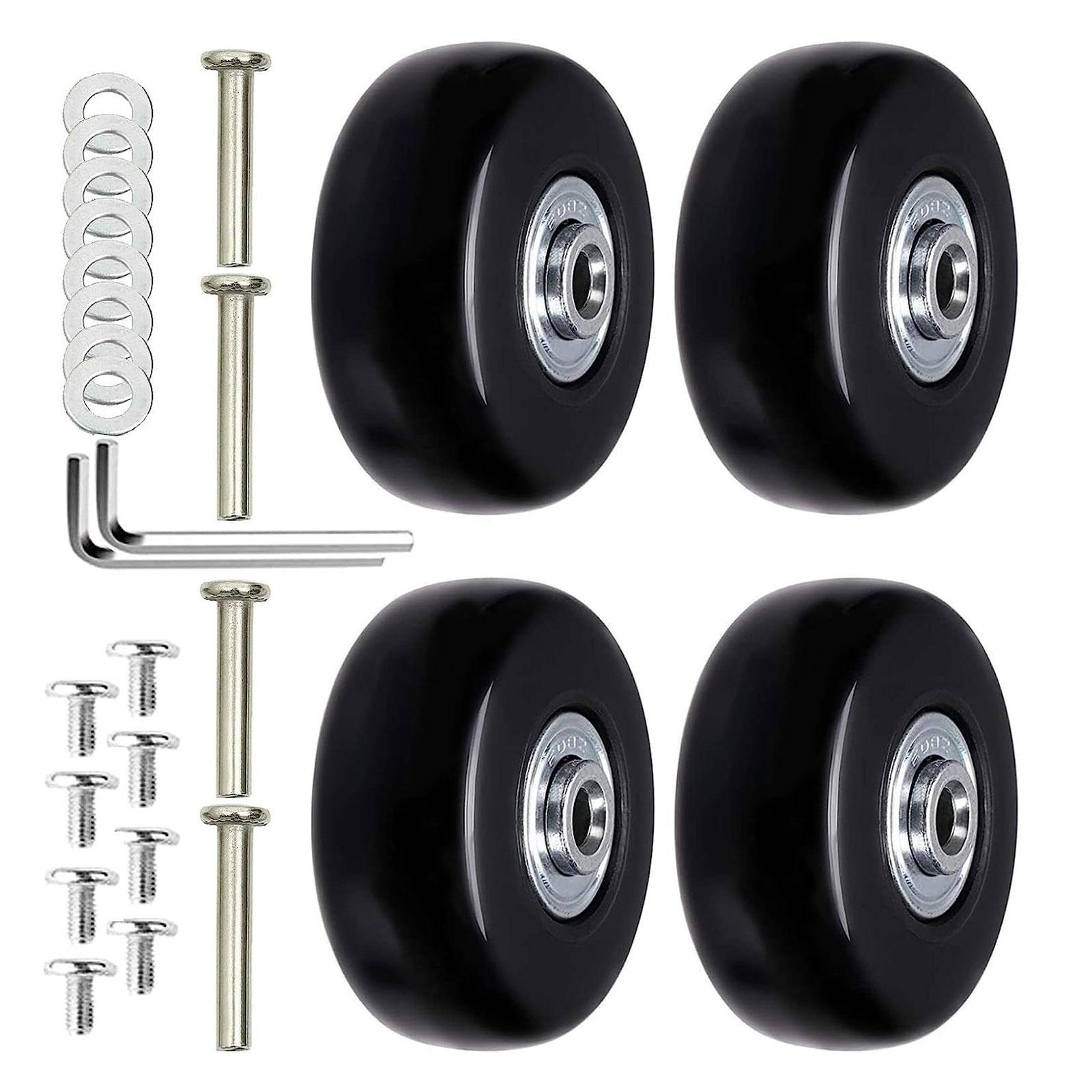 4 Pieces Travel Luggage Wheels Suitcase Casters for Suitcase Trolley Luggage