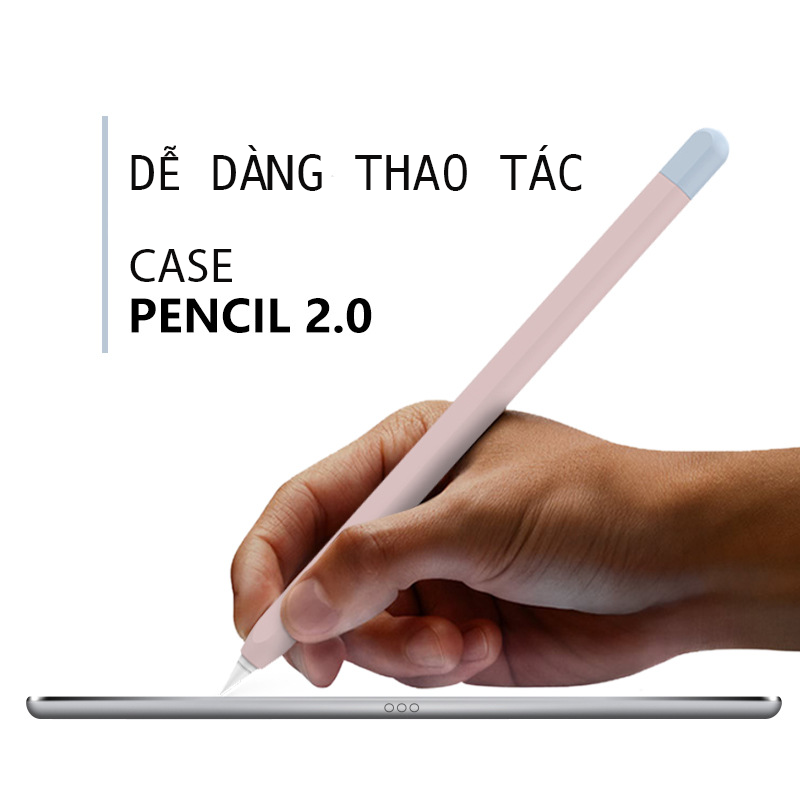 Ốp silicon TPU bảo vệ Apple Pencil 2 bút cảm ứng kiểu bút chì ipad máy tính bảng Dan House –Hàng chính hãng