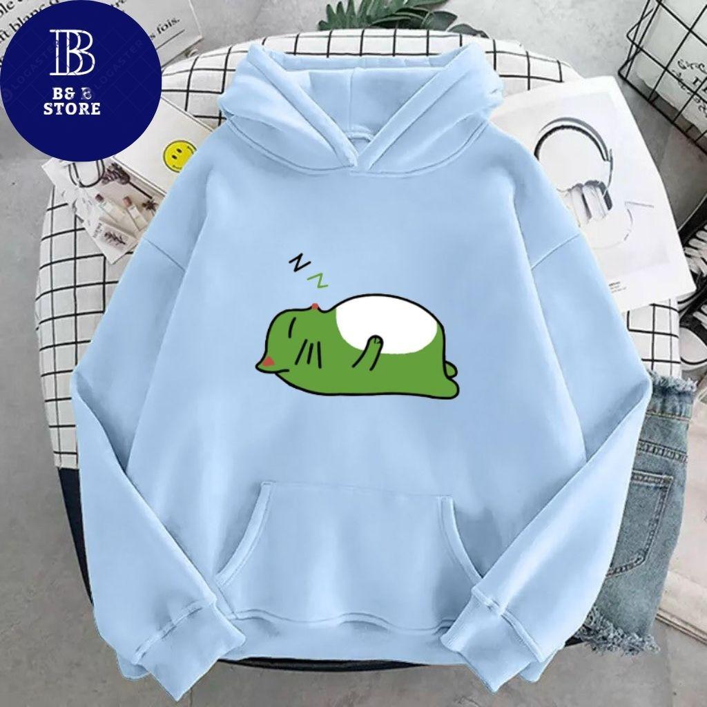 ÁO KHOÁC HOODIE NỈ UNISEX IN GẤU NGỦ SIÊU CUTE ÁO KHOÁC HOODIE LOCAL BRAND FORM RỘNG NAM NỮ NHIỀU MÀU