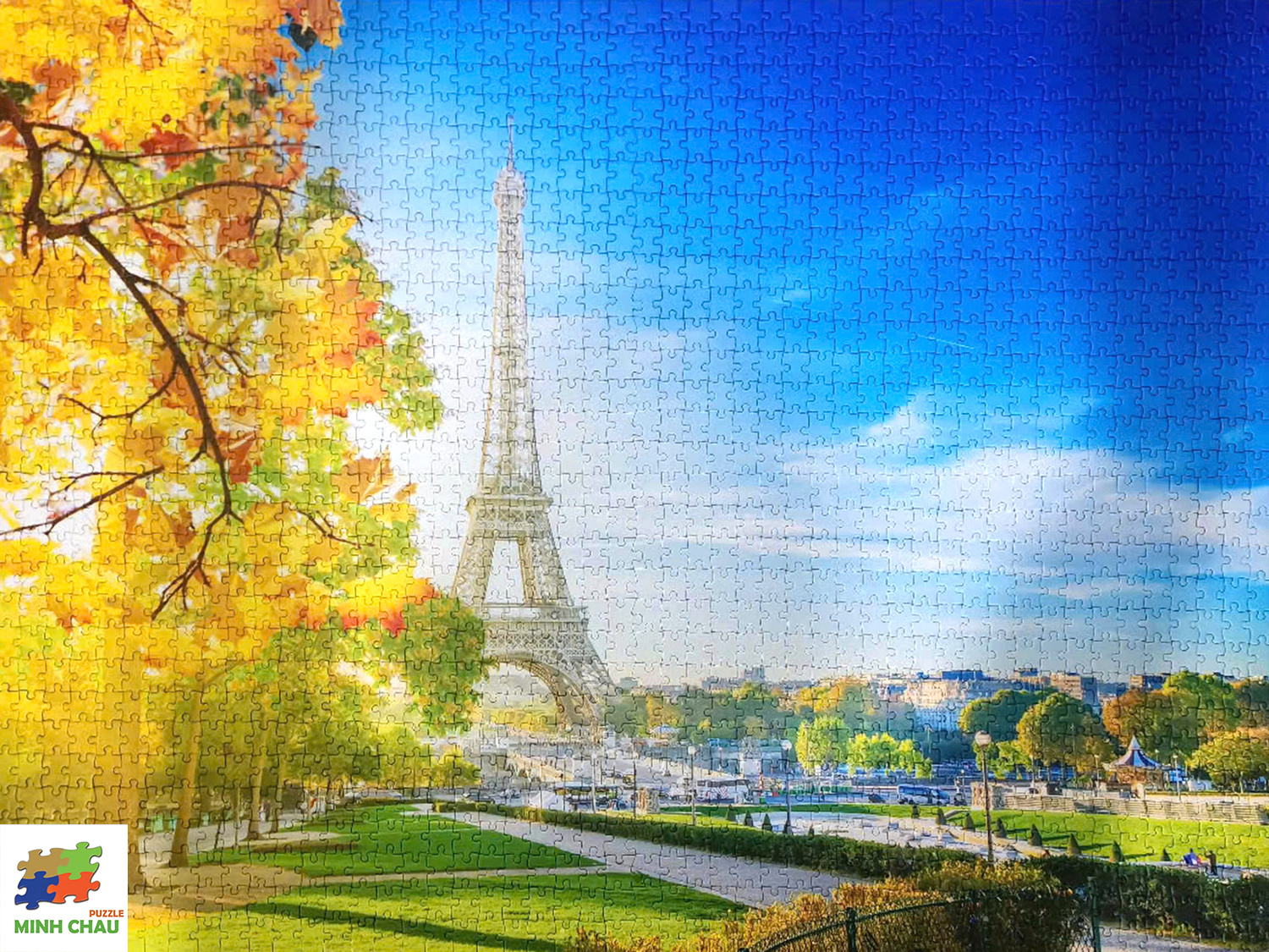 Santorini, Greece - Bộ Tranh Ghép Hình Minh Châu 1500 Mảnh Kích Thước 60x80cm