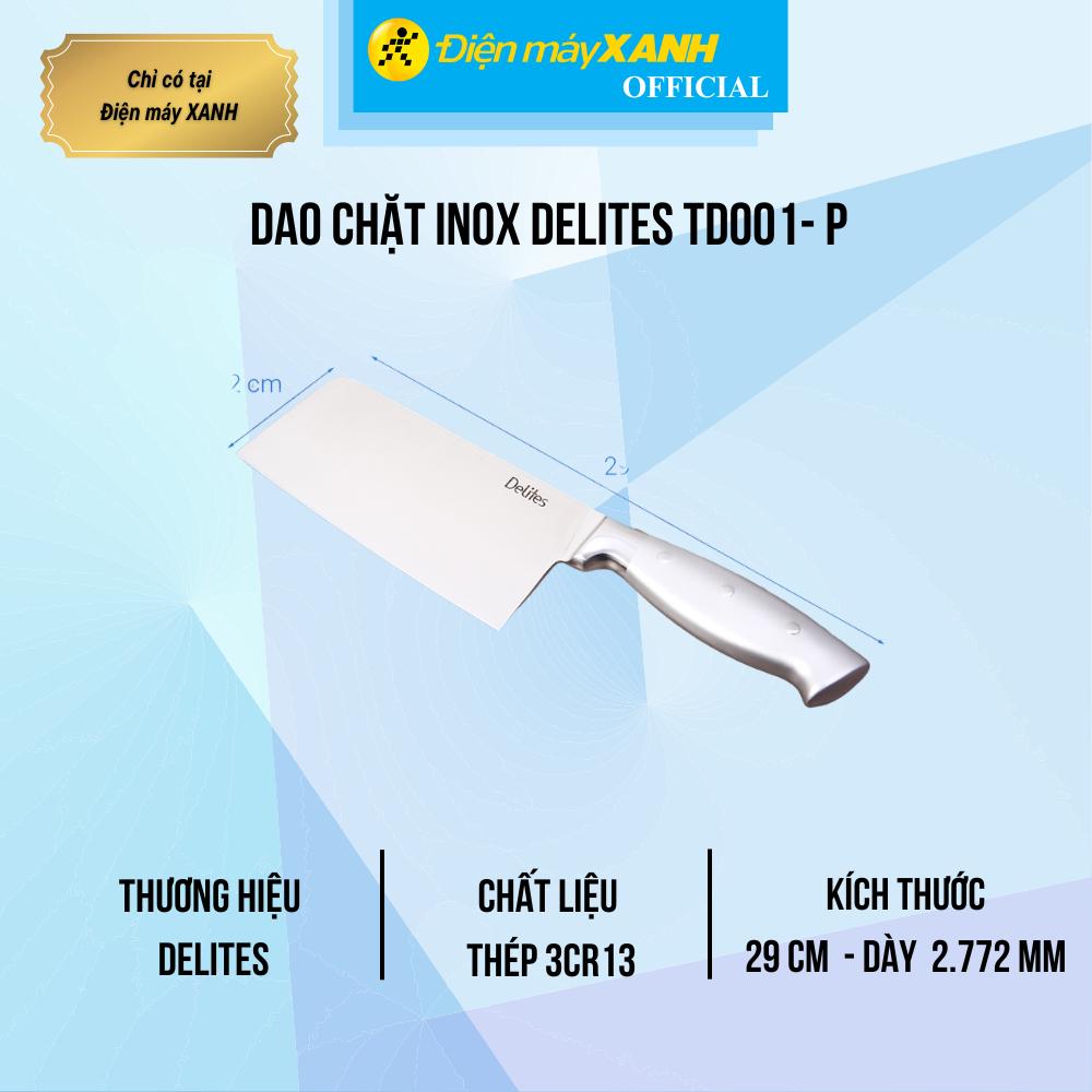 Dao chặt inox Delites TD001- P - Hàng Chính Hãng