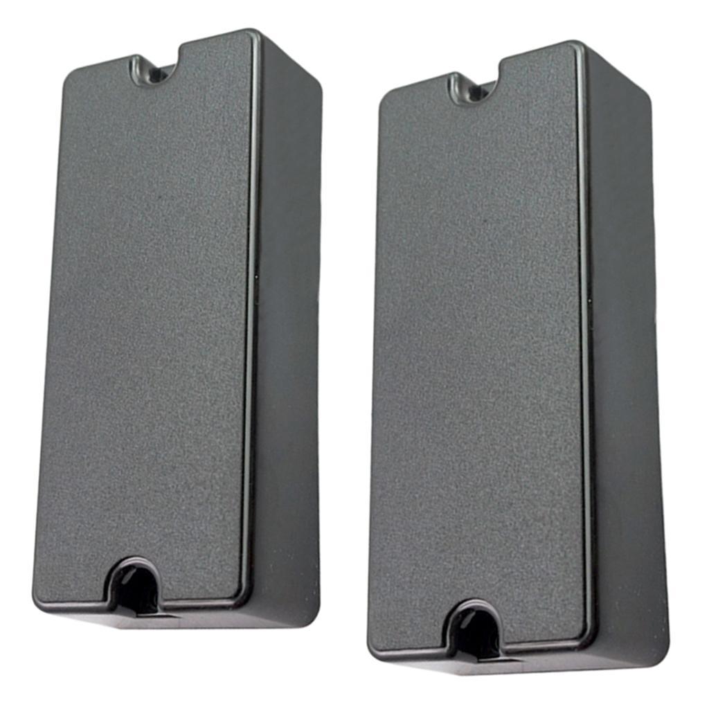 2Pcs Sealed Pickup Cover Humbucker w/ 2 Screw Holes for Electric Bass Parts
