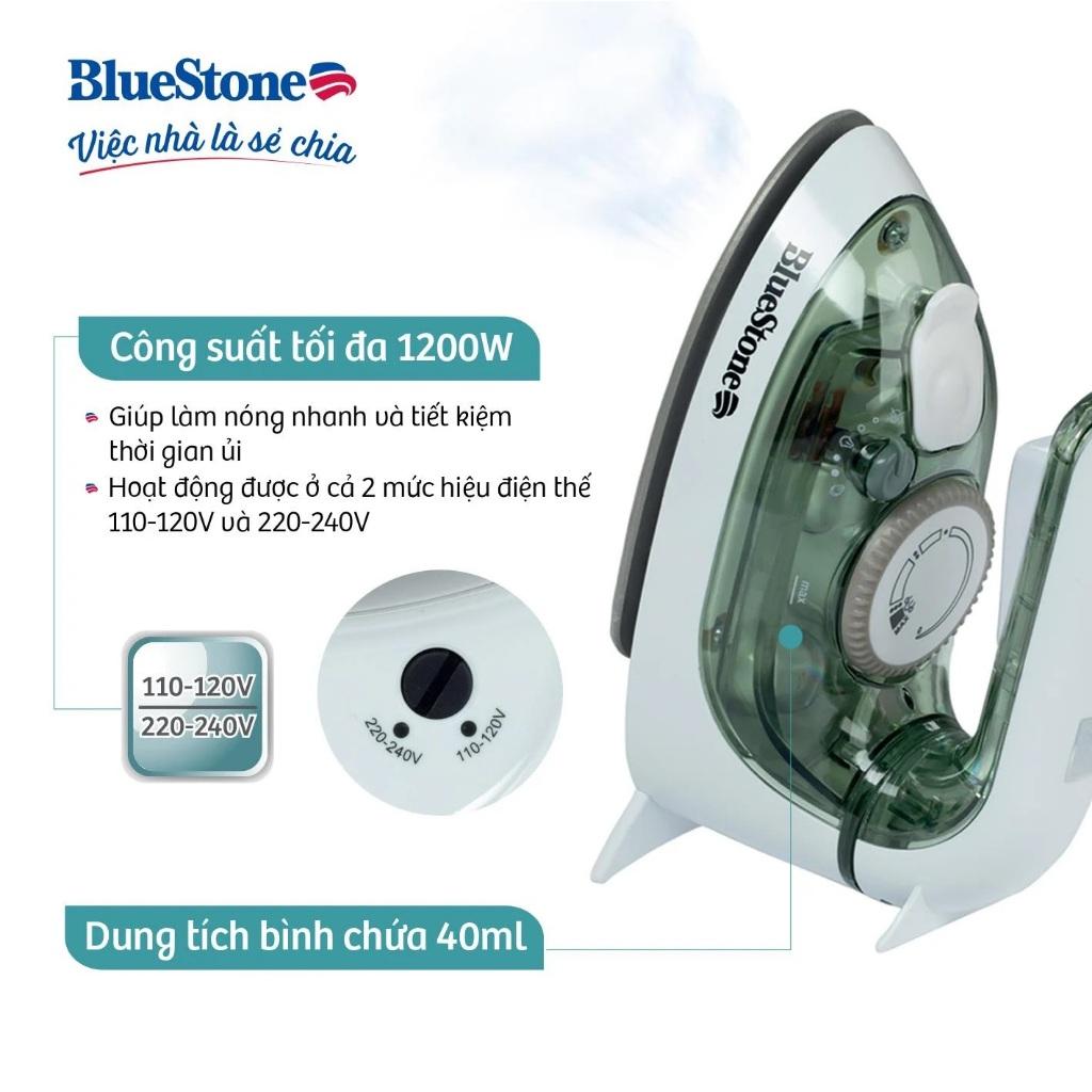 Bàn Ủi Hơi Nước Du Lịch BlueStone SIB-3819, 1200w - 40ml, Hàng Chính hãng