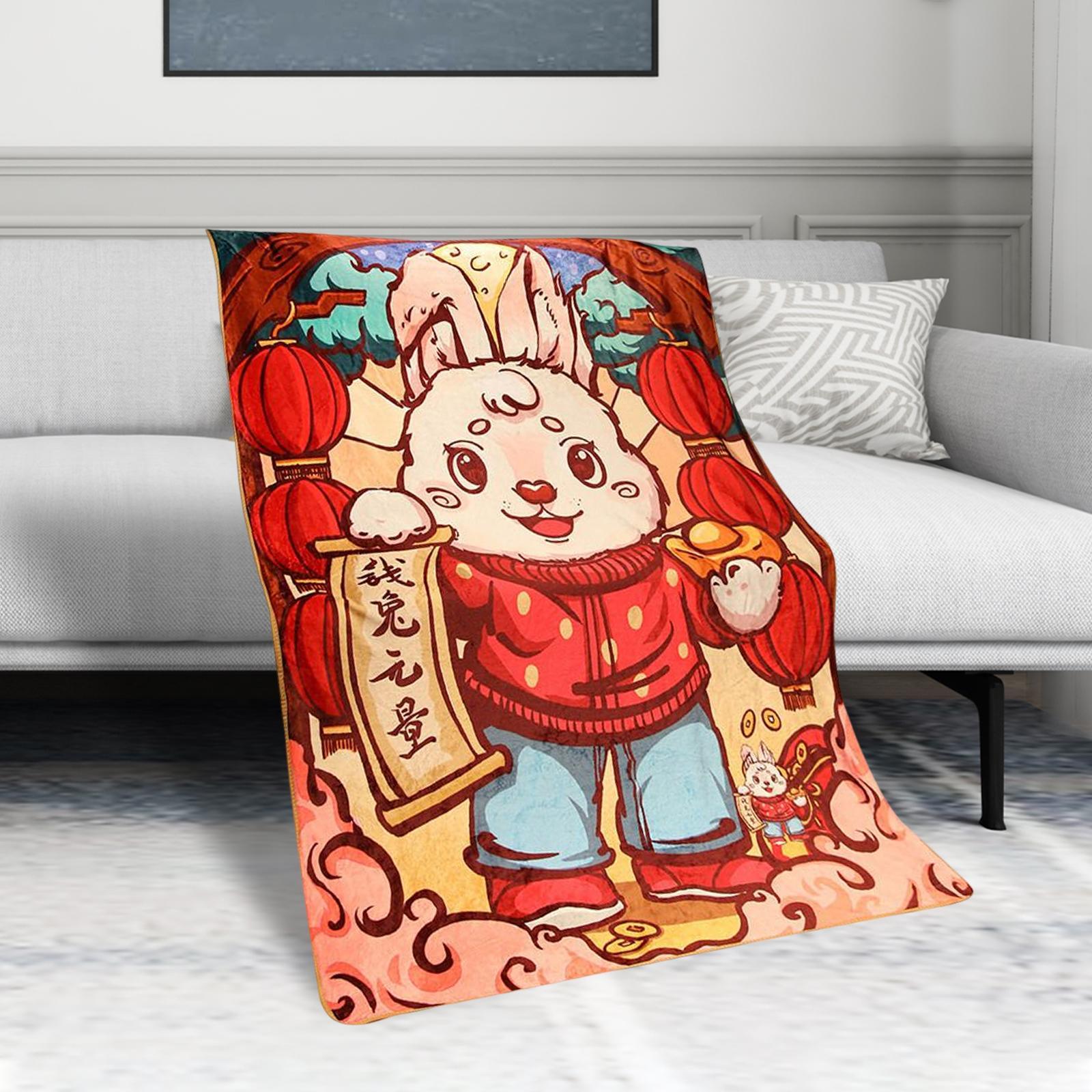 31"x43" Soft Throw Blanket Flannel Blanket for Living Room Home Decoration